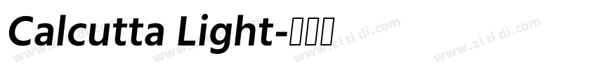 Calcutta Light字体转换